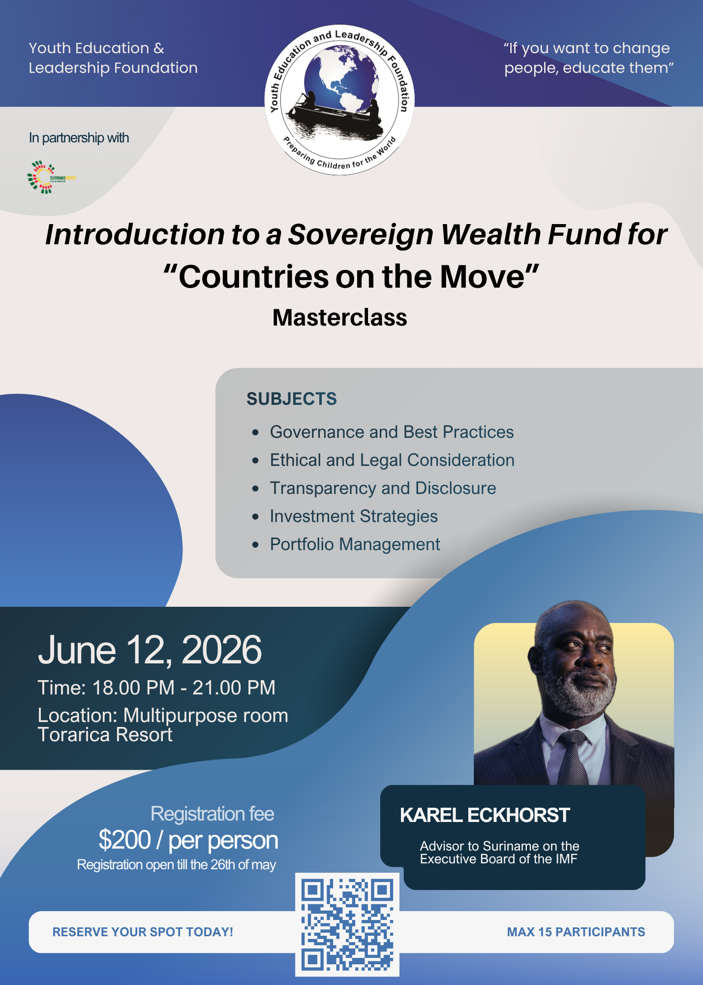 Introduction to a Sovereign Wealth Fund for “Countries on the Move” Masterclass